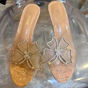 J Renee shoes, size 9.5 butterfly women’s wedges